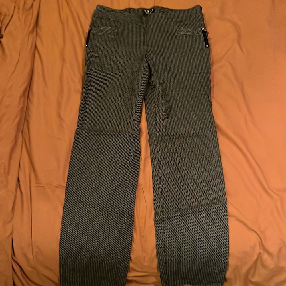 Brand SoHo apparel ltd. Sized S, dark gray, small white pattern.